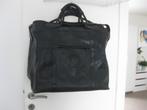 Weekendtas Leder  Zwart Groot, Ophalen of Verzenden, Gebruikt, Zwart