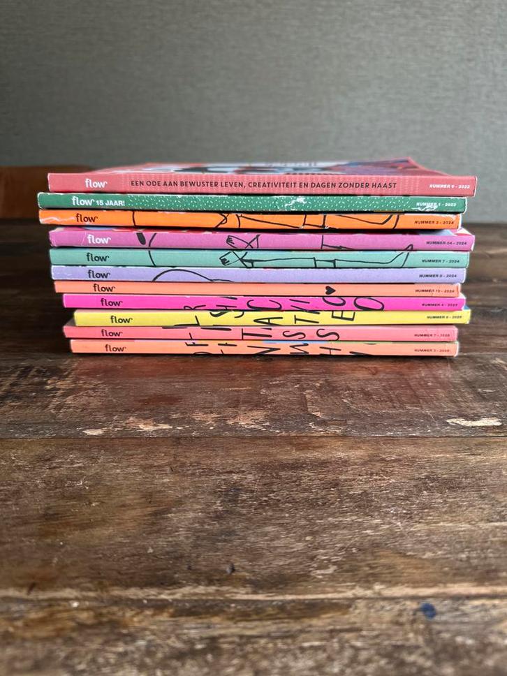 10x Flow Magazine - Inspiratie en Creativiteit, Boeken, Tijdschriften en Kranten, Zo goed als nieuw, Lichaam en Geest, Ophalen
