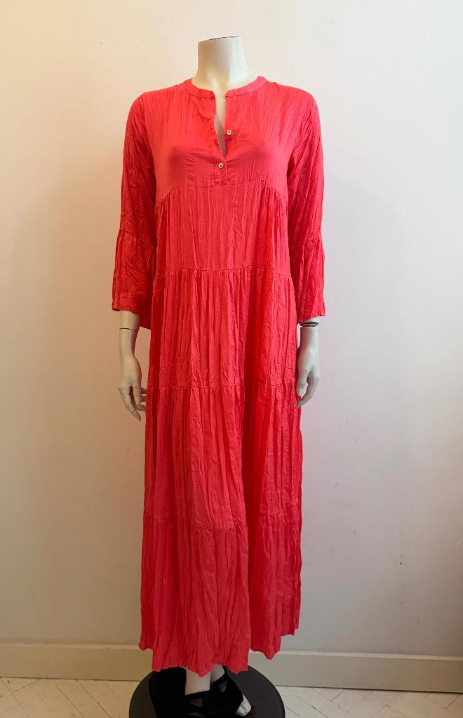 Isay roze zomerjurk lang M, Kleding | Dames, Jurken, Zo goed als nieuw, Roze, Onder de knie, Ophalen of Verzenden