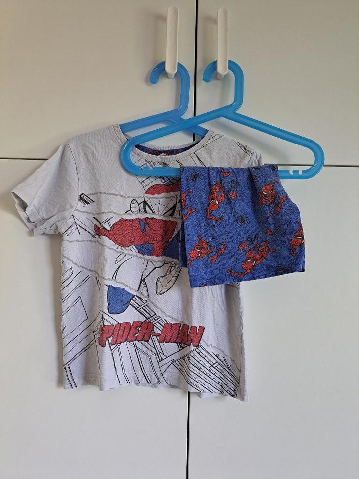 Pyjama short kort Spiderman van H&M - maat 122, Kinderen en Baby's, Kinderkleding | Maat 122, Gebruikt, Jongen, Nacht- of Onderkleding