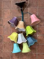 Kare Saloon Flower cluster Hanglamp 9 lampen, Ophalen, 50 tot 75 cm, Zo goed als nieuw, Stof