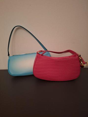 2 Schoudertasjes Primark - Roze & Blauw beschikbaar voor biedingen