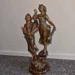 Dubbelbeeld.  40cm, Antiek en Kunst, Antiek | Klokken, Ophalen of Verzenden