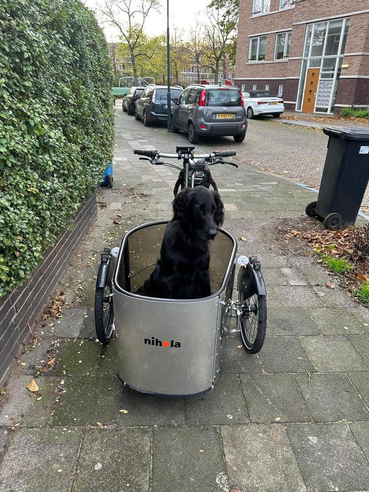 Elektrische Nihola Dog bakfiets, Fietsen en Brommers, Fietsen | Bakfietsen, Zo goed als nieuw, Ophalen