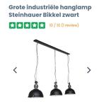 Hanglamp Steinhauer Bikkel - Zwart, Huis en Inrichting, Lampen | Hanglampen, Ophalen, Zo goed als nieuw, Minder dan 50 cm