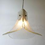 Vintage Kalmar hanglamp Murano Hollywood Regency ijsglas, Overige materialen, Gebruikt, Ophalen of Verzenden, 75 cm of meer