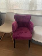 4 roze / paarse eetkamerstoelen, Huis en Inrichting, Stoelen, Ophalen, Zo goed als nieuw, Overige kleuren