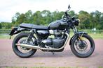Triumph Bonneville T100 Jet Black (22.698 km, b.j. sep 2023), Motoren, Motoren | Triumph, 2 cilinders, Motorrijbewijs A, Particulier