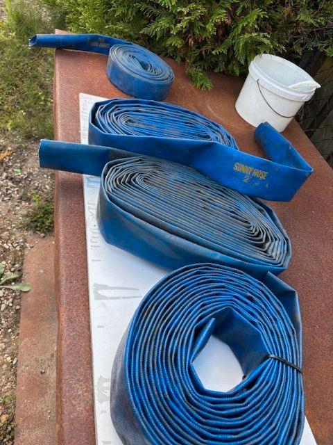 sunny hose 2" duims water slang waterslang pomp platte, Tuin en Terras, Tuinslangen, Gebruikt, Tuinslang, Ophalen of Verzenden