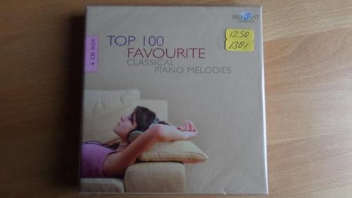 Top 100 Favourite Classical Piano Melodies - 6 cd box 1381, Cd's en Dvd's, Cd's | Instrumentaal, Zo goed als nieuw, Ophalen of Verzenden