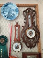 antiek 3 houten barometers zeer oud in jaren, Audio, Tv en Foto, Weerstations en Barometers, Ophalen of Verzenden, Gebruikt