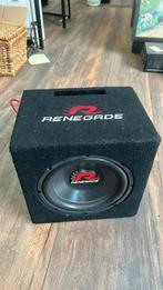 Renegade subwoofer + verterker 550 watt met kabels, Auto diversen, Autospeakers, Ophalen of Verzenden, Zo goed als nieuw