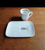 Jovado koffie mok en schotel (20st beschikbaar), Ophalen of Verzenden, Zo goed als nieuw, Porselein, Kop en/of schotel
