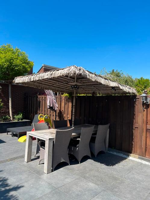 Ibiza parasol beach 7, Tuin en Terras, Parasols, Zo goed als nieuw, Stokparasol, Waterdicht, Ophalen of Verzenden