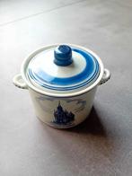 Delfts blauwe pot, Huis en Inrichting, Ophalen of Verzenden, Zo goed als nieuw, Overige materialen, Pot, Bus of Blik