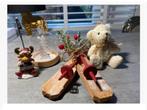4-delige woondeco set ski-set beer stolp rendier, pr. v. all, Antiek en Kunst, Ophalen of Verzenden