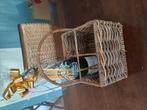 Rieten mandje, Ophalen of Verzenden, Zo goed als nieuw, Rond, Riet