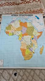 Staatkundige kaart Afrika inclusief aanwijsstok, Antiek en Kunst, Antiek | Schoolplaten, Ophalen, Aardrijkskunde