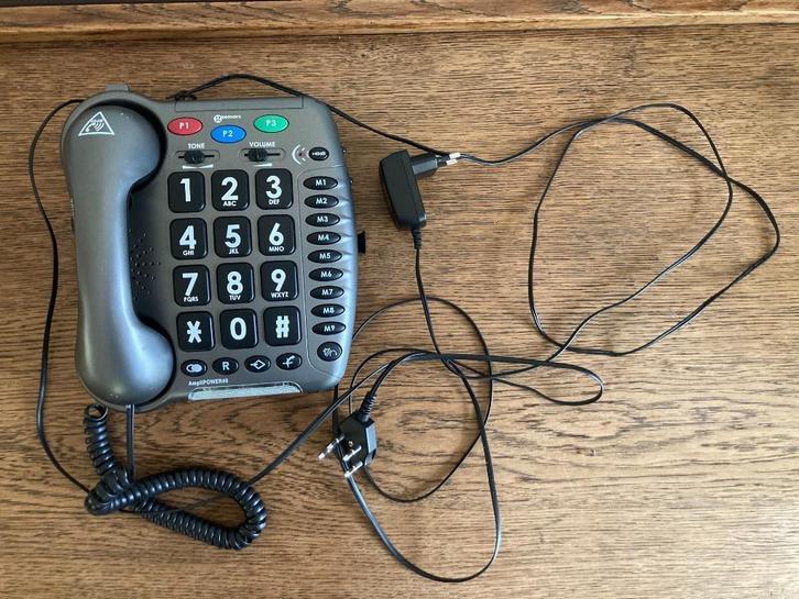 Seniorentelefoon grote toetsen speaker alarmtelefoon Geemarc, Telecommunicatie, Vaste telefoons | Niet Draadloos, Zo goed als nieuw