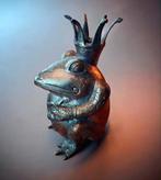Bronzen Kikker Prins met Kroon, Antiek en Kunst, Verzenden