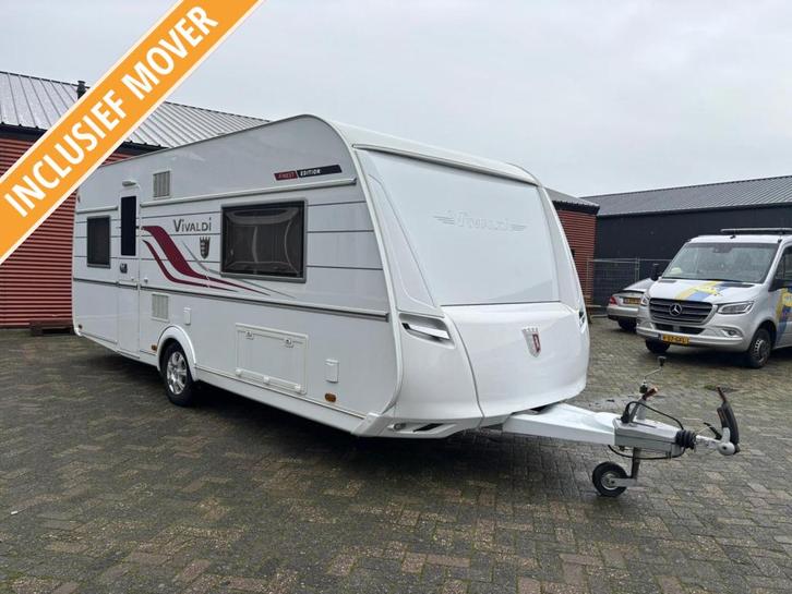 Tabbert Vivaldi 550 E bj.2018 met mover en voortent, Caravans en Kamperen, Caravans, Bedrijf, tot en met 4, 1500 - 2000 kg, Rondzit