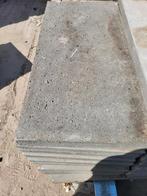 38 stuks gebruikte oud hollandse tegel 80x40x5cm donkergrijs, Ophalen, Gebruikt, Beton, Terrastegels