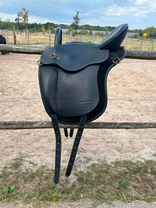 Trekker flexibe zadel, kids! 14-16”, Dieren en Toebehoren, Paarden en Pony's | Zadels, Zo goed als nieuw, Ophalen of Verzenden