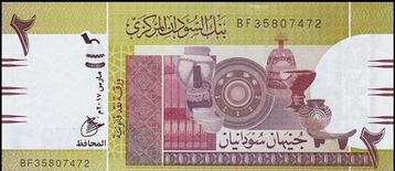 Soedan bankbiljet 2 Sudanese Pounds 2017, Pick 71C UNC beschikbaar voor biedingen