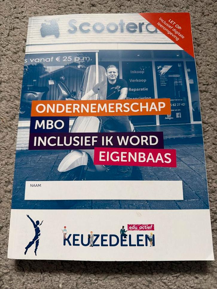 Schoolboek Ondernemerschap MBO, Boeken, Studieboeken en Cursussen, Zo goed als nieuw, MBO, Ophalen of Verzenden