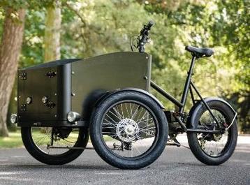 MATTS elektrische bakfiets – topstaat, met deurtje en huif beschikbaar voor biedingen