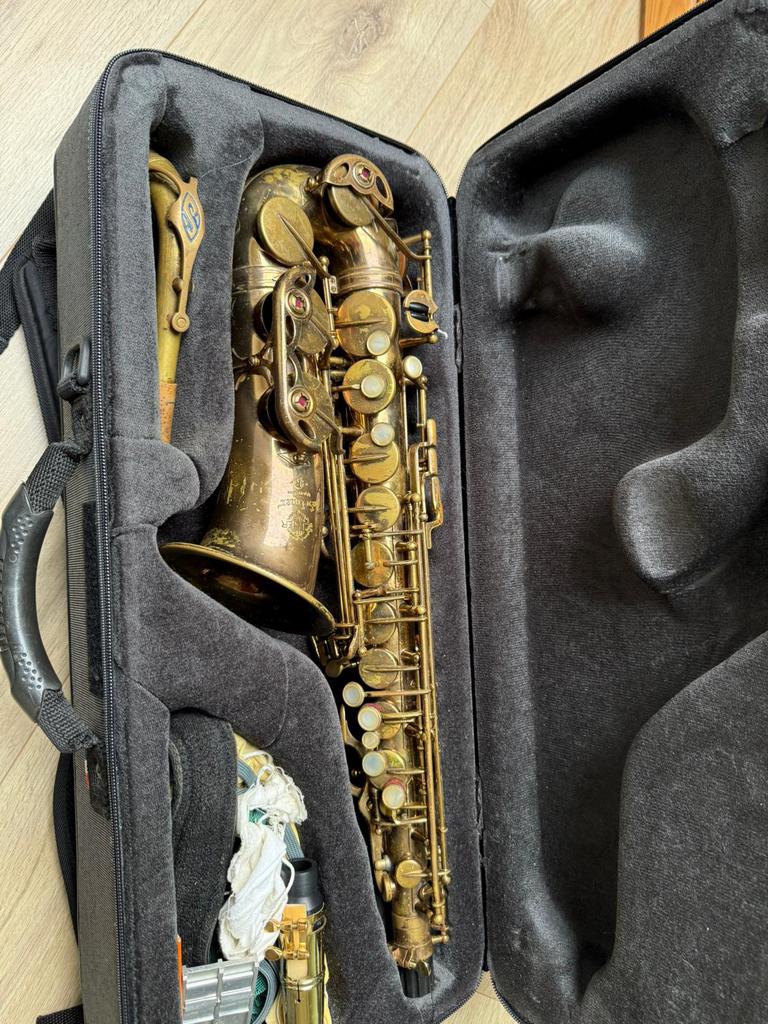 Selmer Mark VI Alt, originele lak, gereviseerd, Ophalen, Zo goed als nieuw, Alt