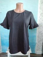 Donkerblauw shirt met klokmouwen maat 40-42, Maat 38/40 (M), Rainbow, Blauw, Ophalen of Verzenden