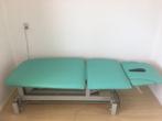 Gymna elektrische massagetafel met ringbediening en voetpend, Ophalen, Gebruikt, Massagetafel