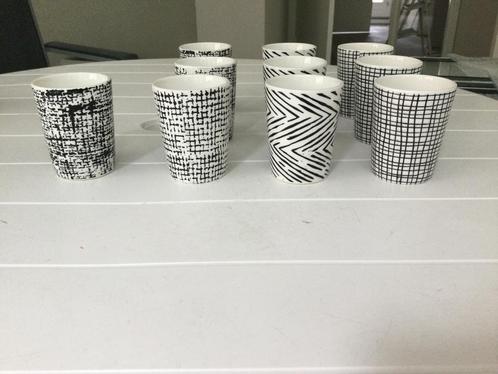 10 grappige espressokopjes in nieuwstaat!, Huis en Inrichting, Keuken | Servies, Zo goed als nieuw, Kop(pen) en/of Schotel(s)