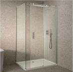 Supreme anti-kalk glas douche met schuifdeur RVS 120x90 ZGAN, Ophalen, Nieuw, Rvs, Douche