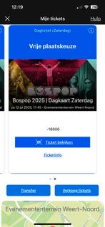 Bospop 2 tickets zaterdag 12 juli, Twee personen