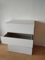 Witte ladekast, Huis en Inrichting, Kasten | Kledingkasten, Ophalen, Zo goed als nieuw, 25 tot 50 cm, 50 tot 100 cm