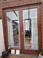 Openslaande terrasdeuren - Hout, Ophalen, Overige typen, Zo goed als nieuw, 150 tot 225 cm