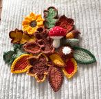 17 gehaakt HERFST blaadje 2 kleur in 1 blad- Paddenstoel ea, Verzenden, Nieuw, Binnen
