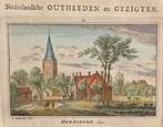 Heemskerk - de kerk te Heemskerk - Abraham Rademaker, Antiek en Kunst, Kunst | Etsen en Gravures, Ophalen of Verzenden