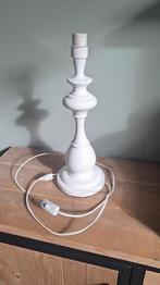 Grote Witte Tafellamp E27, Ophalen, Zo goed als nieuw, Metaal, Minder dan 50 cm