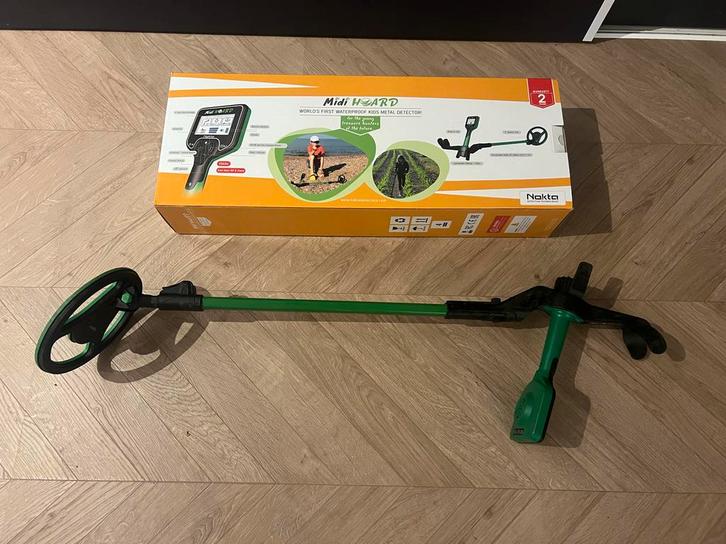 Nokta Midi Hoard Metaaldetector waterdicht voor Kinderen, Hobby en Vrije tijd, Metaaldetectors, Gebruikt, 30 cm of minder, Overige merken