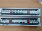 Hobbytrain (n): dubbeldekwagons 25101 + 25102, Overige merken, Gelijkstroom, Verzenden, Wagon