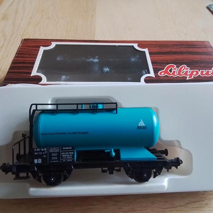 Liliput Tankwagon Akzo Zout Chemie Hengelo, Hobby en Vrije tijd, Modeltreinen | H0, Ophalen of Verzenden