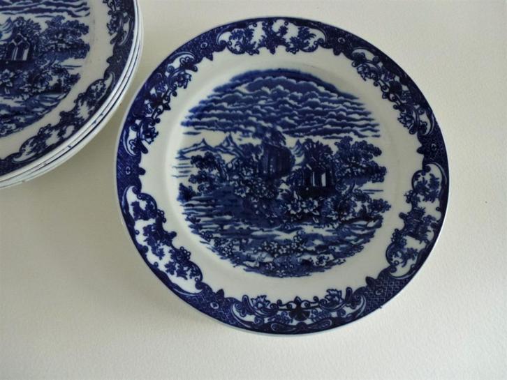 6 Phoenix China borden 'Florentine' ontw. Thomas Forester., Antiek en Kunst, Antiek | Servies los, Ophalen of Verzenden