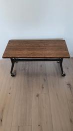 Vintage salontafel op wielen jaren 70, Ophalen, Gebruikt, 100 tot 150 cm, 50 tot 100 cm