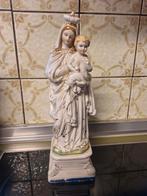 Antiek porseleinen Maria beeld, Antiek en Kunst, Ophalen of Verzenden