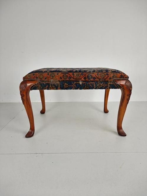 Antieke Voetenbank, Notenhout, Engelse Regency, Circa 1800–1, Antiek en Kunst, Antiek | Meubels | Stoelen en Banken, Ophalen