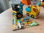 Duplo Vrachtwagen & Rupsgraafmachine, Ophalen of Verzenden, Gebruikt, Complete set, Duplo