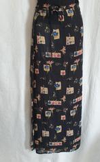 Leuke lange donkere wikkelrok. Mt M, Kleding | Dames, Rokken, Maat 38/40 (M), ., Zwart, Ophalen of Verzenden